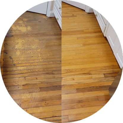 Wood floor cleaning