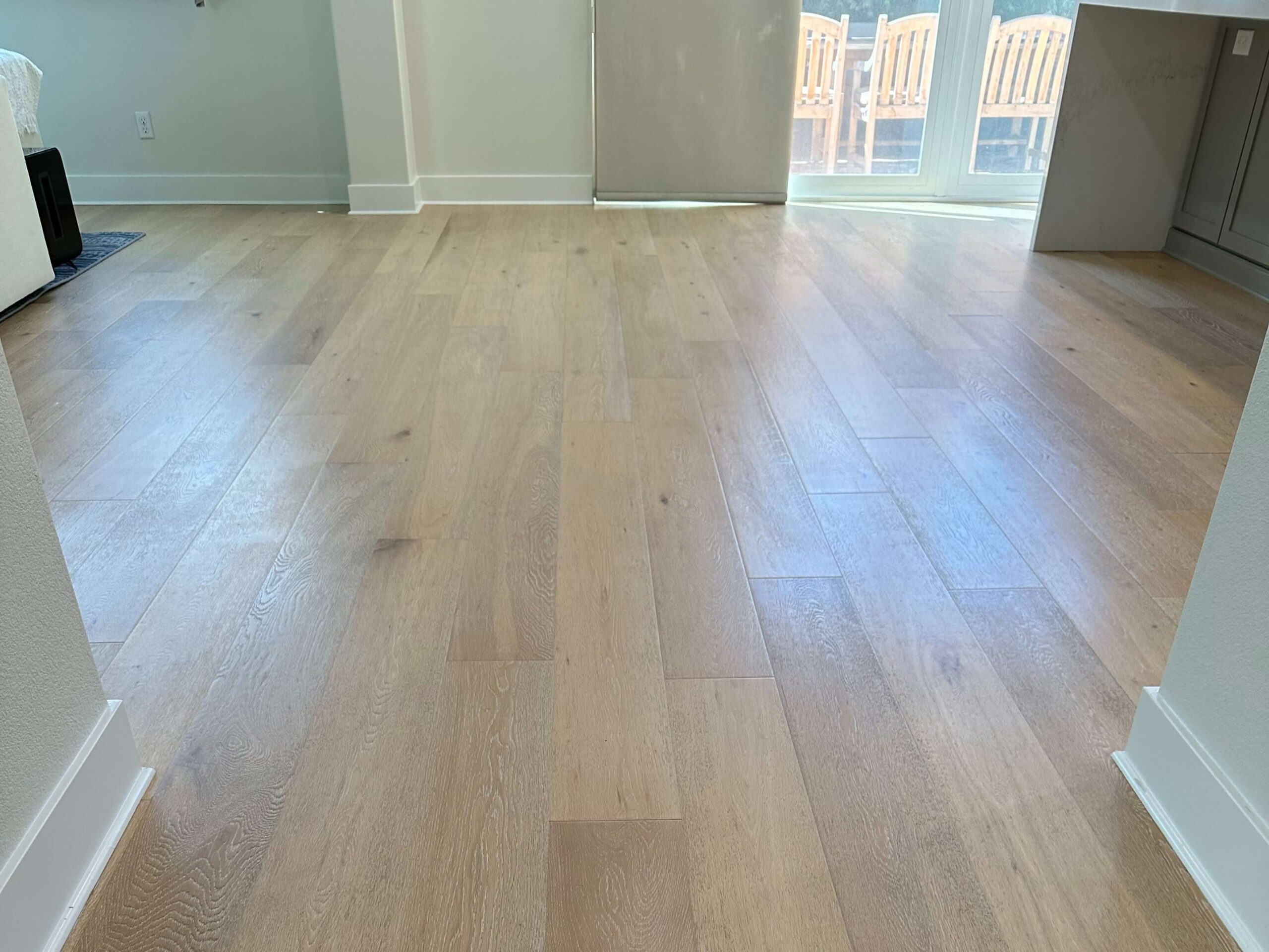 Clean hardwood floor