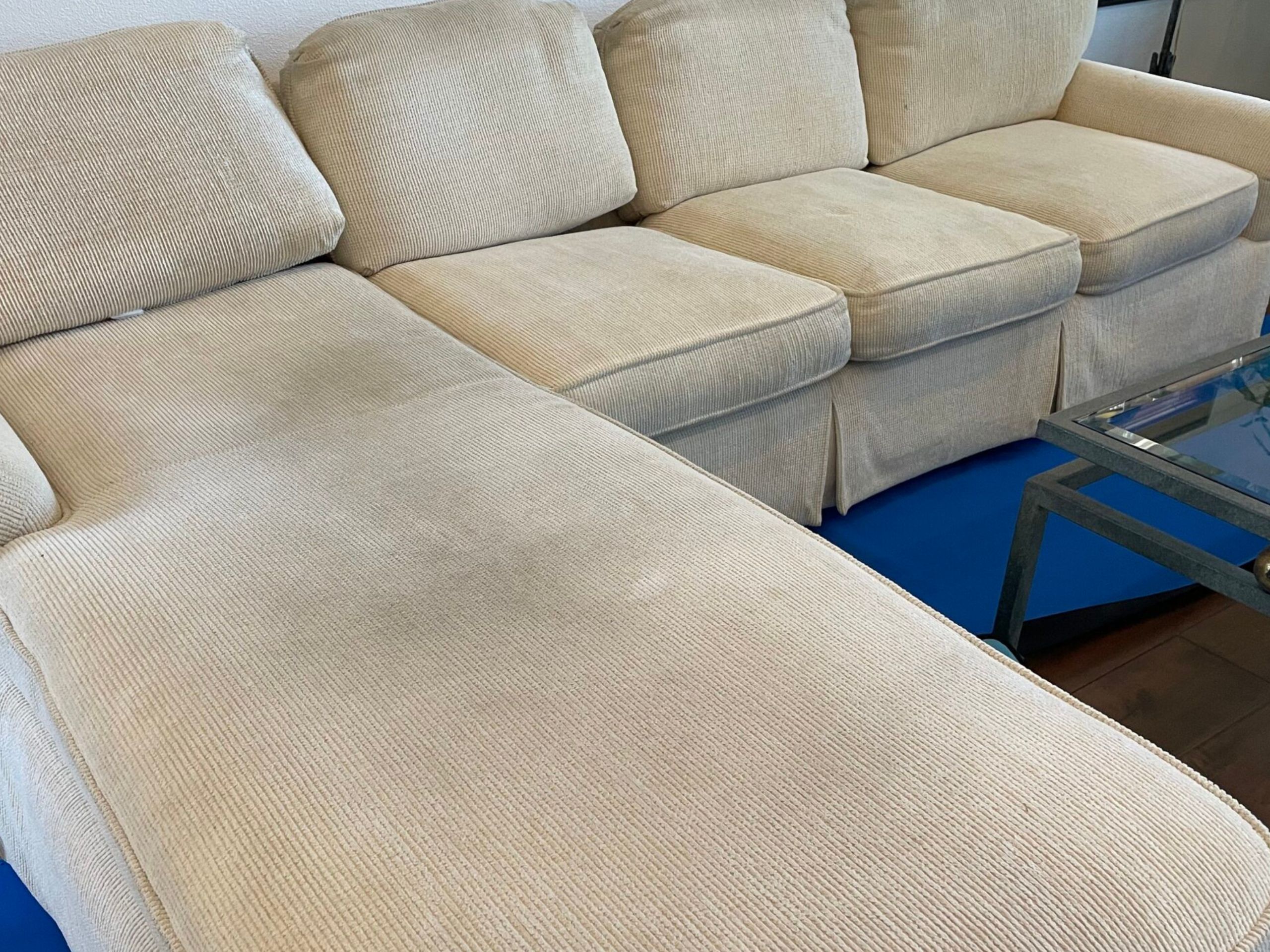 Upholstery Cleaning Results Before 2